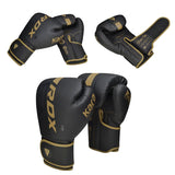 GANTS DE BOXE F6 NOIR MAT