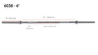 YORK® Chrome Spin-Lock Weight Bar with Collars – photo 5