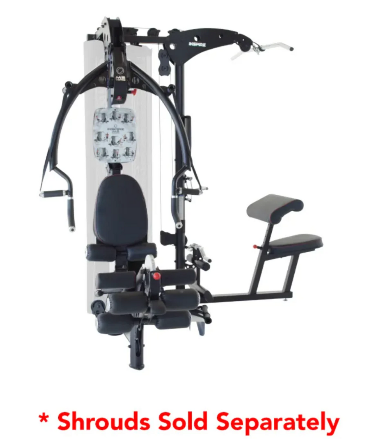 Inspire Fitness M5 Gym, 2x200lb, with pads, without protective covers