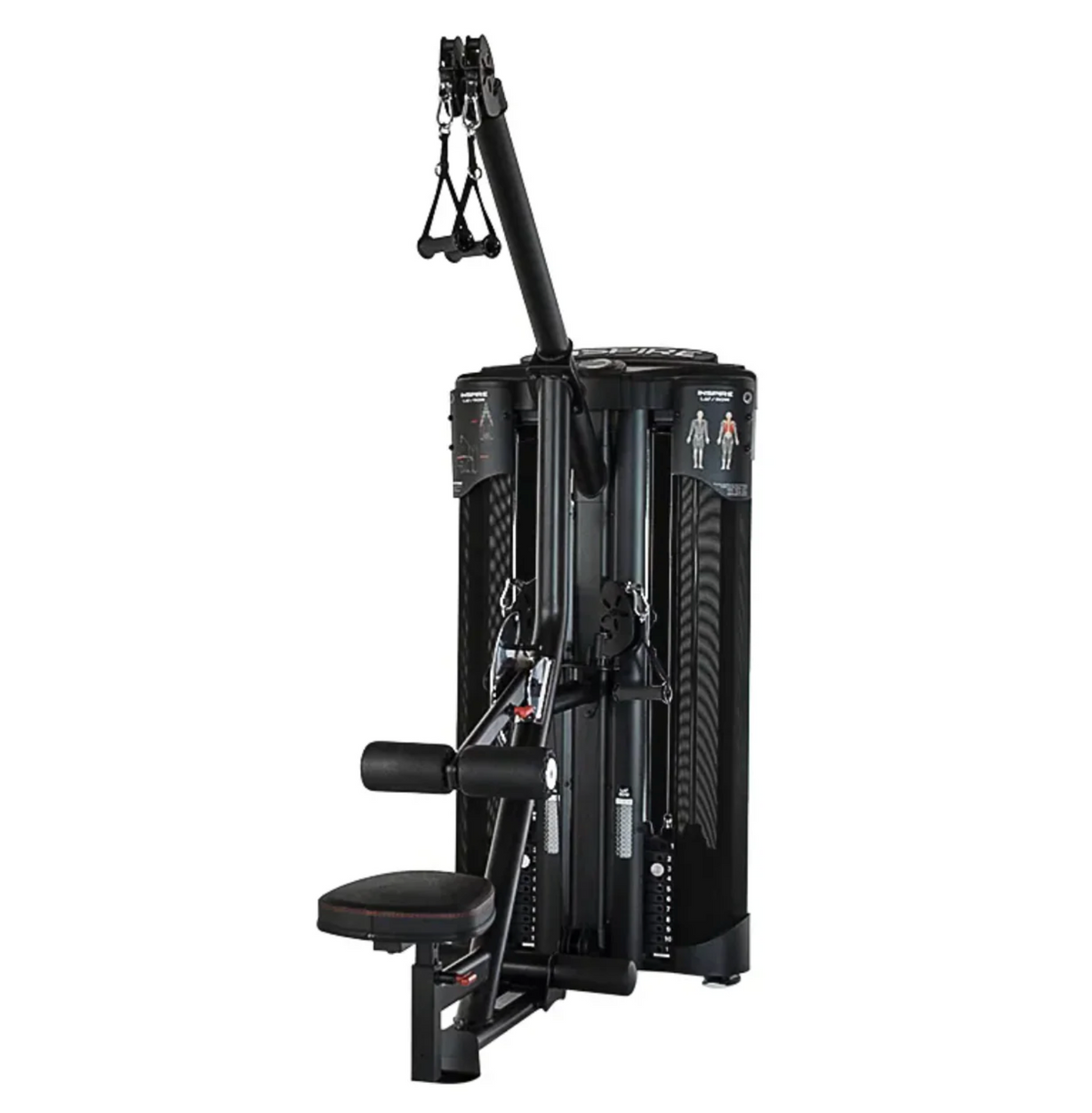 Inspire Fitness Commercial Dual Lat, Row, with UpRight, 2x100