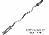 Barre olympique E-Z curl Northern Lights