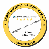 Barre olympique E-Z curl Northern Lights