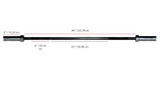 Barre olympique Premium YORK® 5′ en oxyde noir  | 500 lbs de capacité