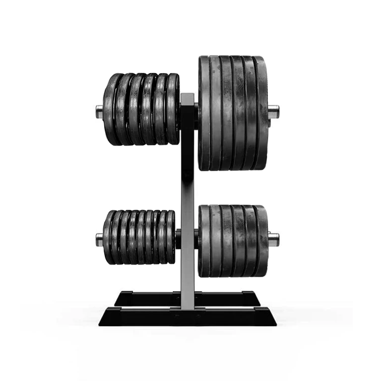 XM FITNESS bumper plate rack and Olympic weights