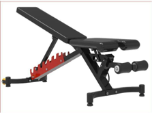 <tc>Black and red weight bench</tc>