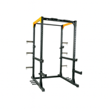 Black and yellow squat rack
