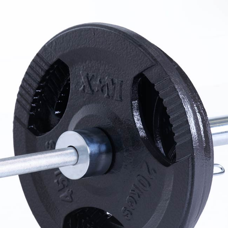 <tc>XM 300lbs Steel Olympic Weight Set with Bar</tc>