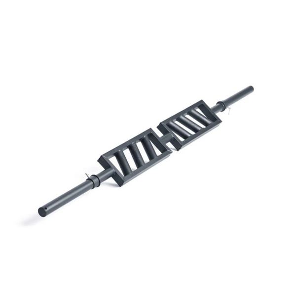 XM FITNESS Black Steel Bent Swiss Bar
