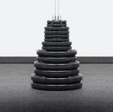 <tc>Element Fitness 300lbs Virgin Rubber Grip Olympic weight set</tc>