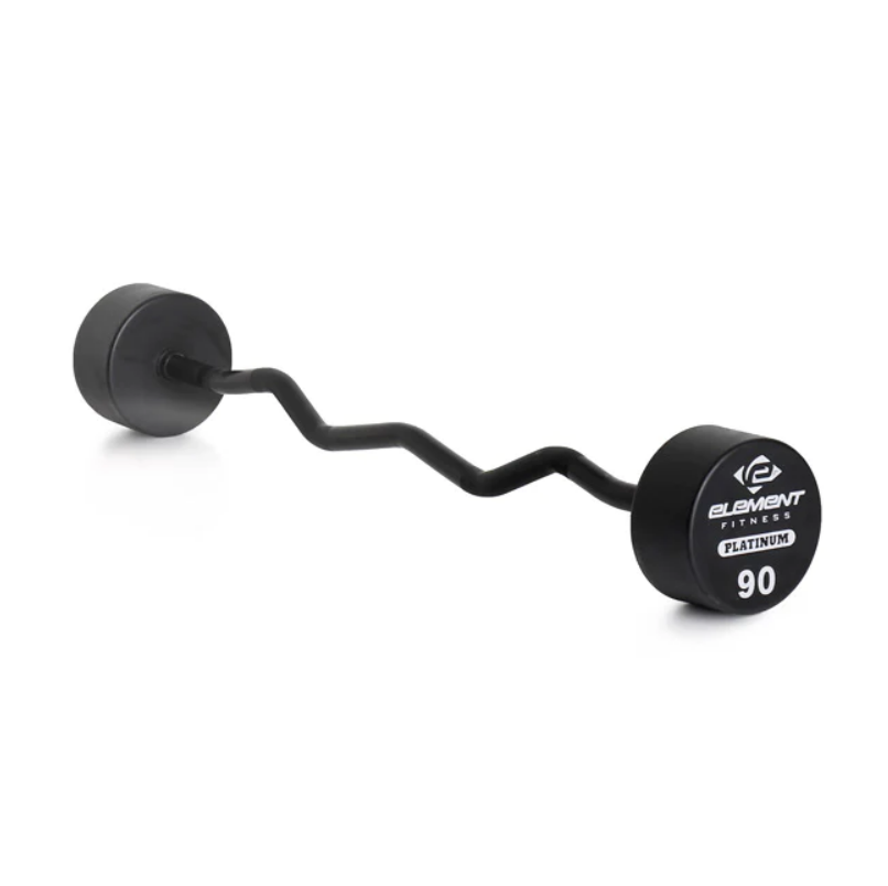 Ensemble d'haltères curl en polyuréthane commercial Element Fitness
