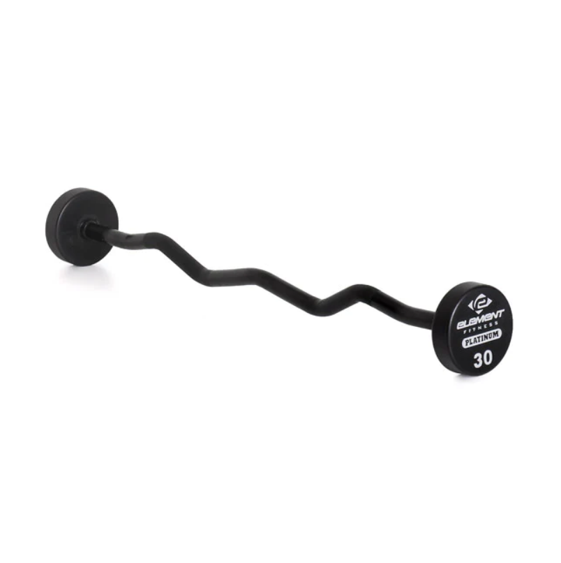 Ensemble d'haltères curl en polyuréthane commercial Element Fitness