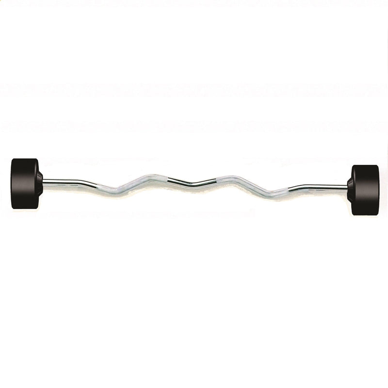 barre curl fixe YORK caoutchoutée
