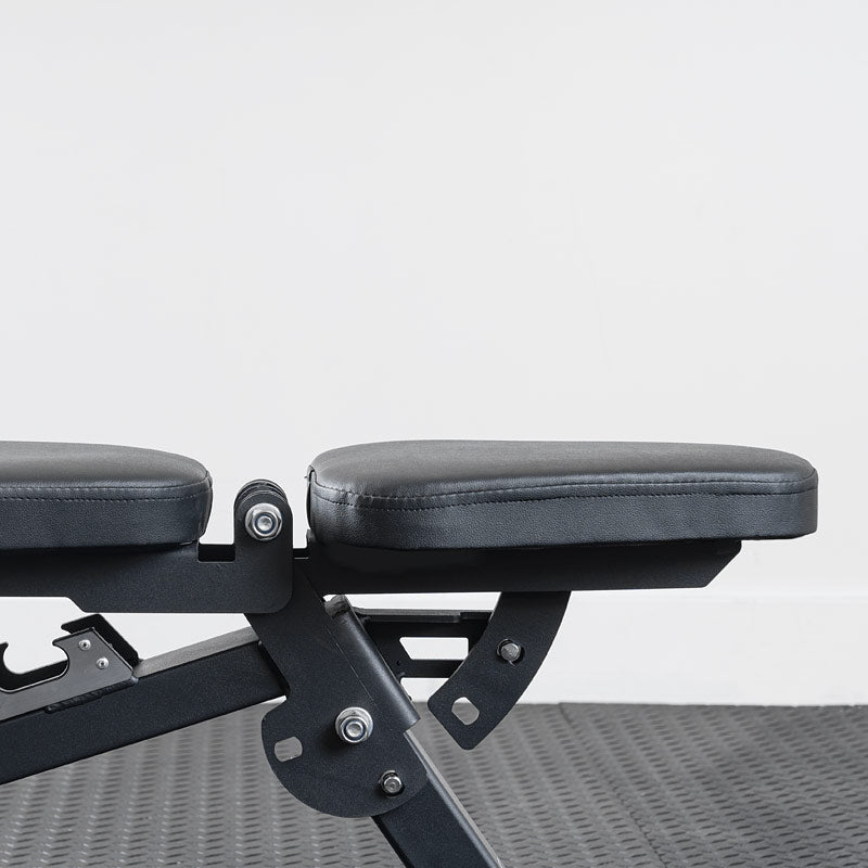Banc ajustable XM Fitness FID - détail entre le dossier et le siège